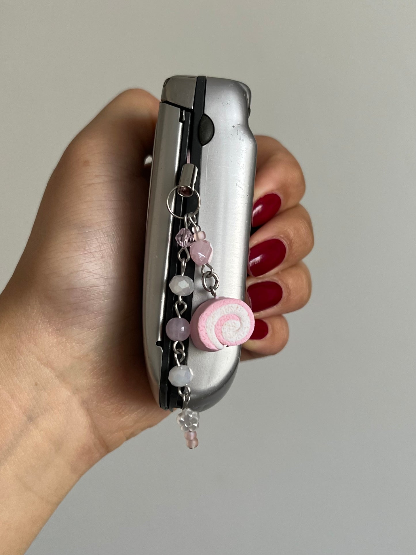Strawberry Choco Cake Roll Phone Charms