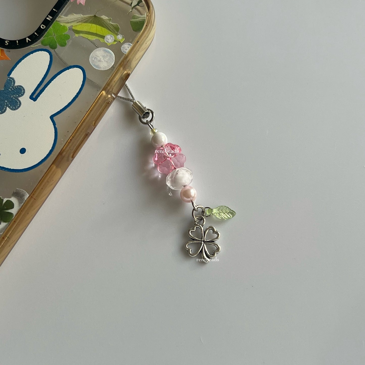 Kawaii Clover Phone Charms
