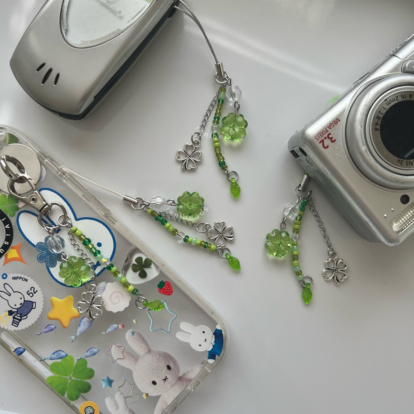Crystal Luck Clover Charms