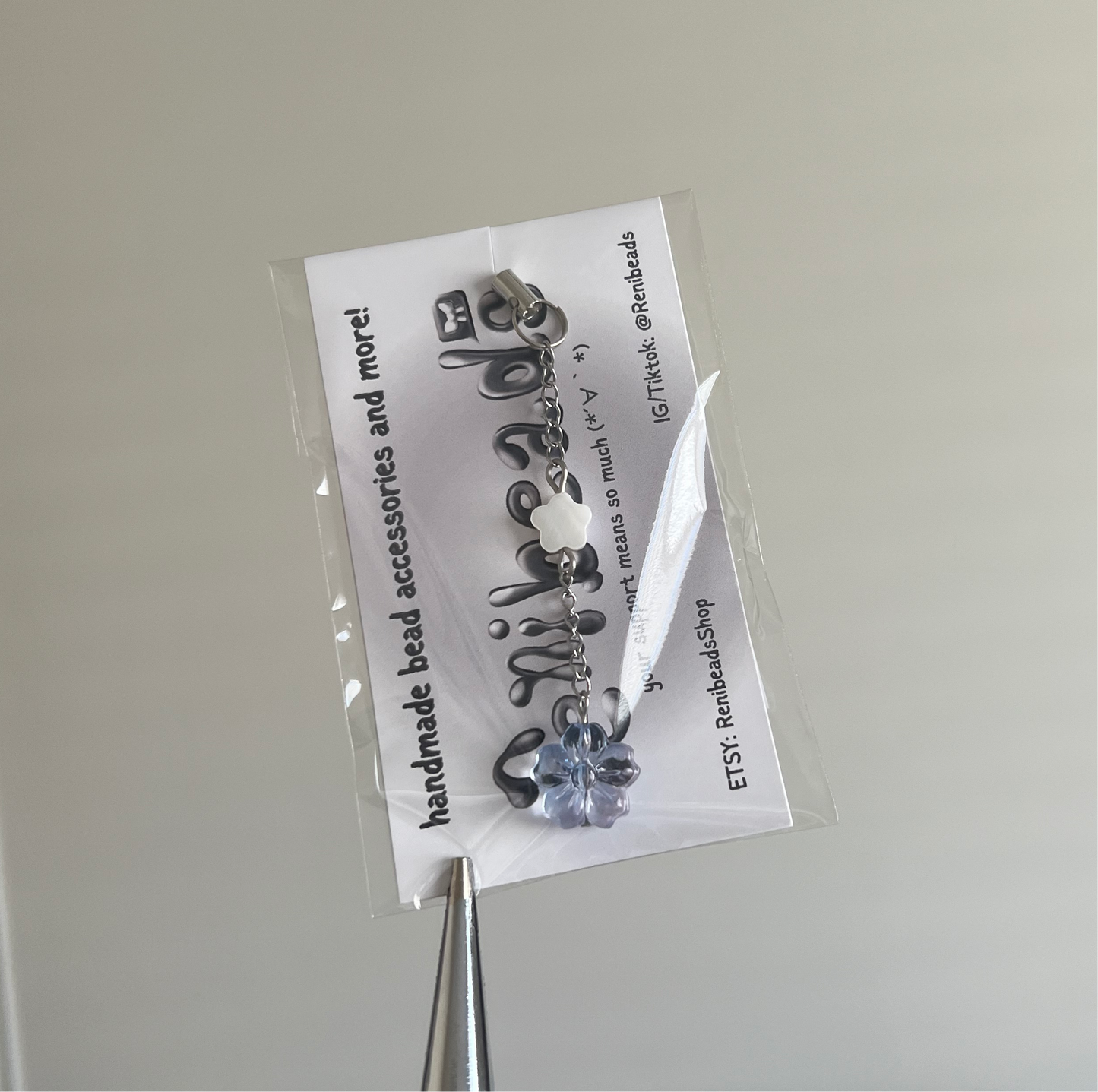 Lilac Flower Phone Charm