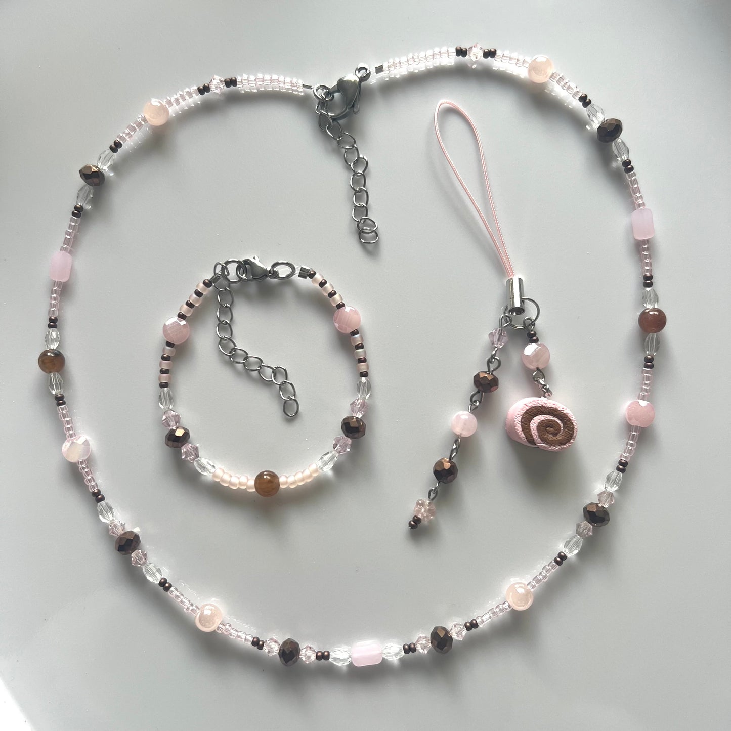 Strawberry Choco Jewelry + Charm Gift Set