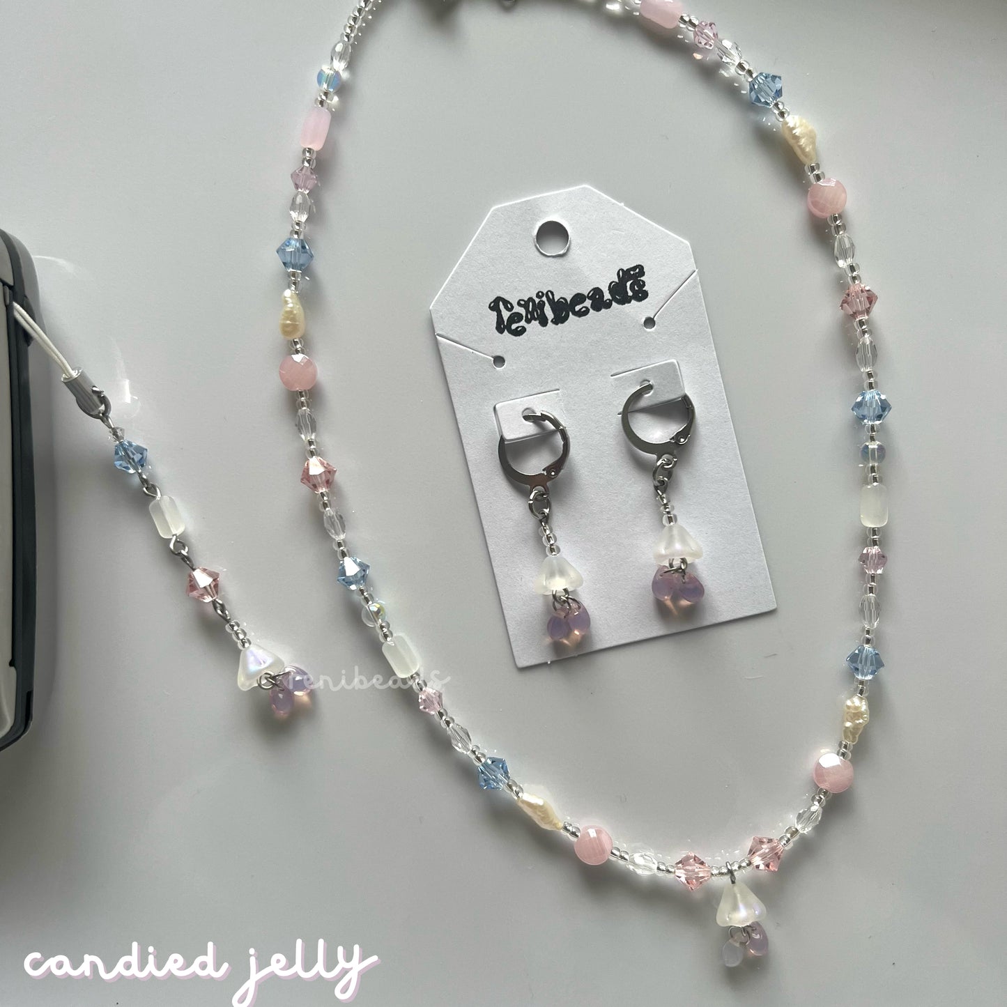 Candied Jelly Jewelry + Charm Gift Set