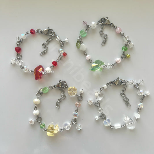 Crystal Glass Animal Beaded Bracelets