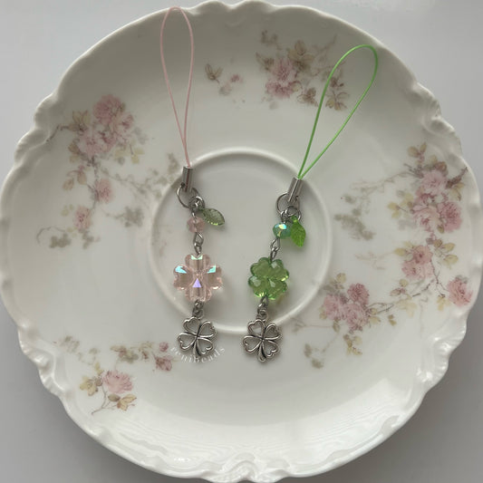 Lucky Clover Petals Phone Charm