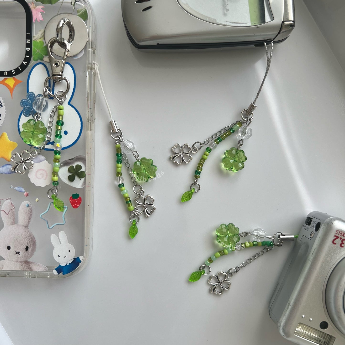 Crystal Luck Clover Charms