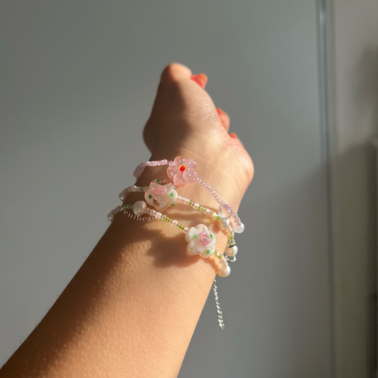 Chihiro Flower Bead Bracelet