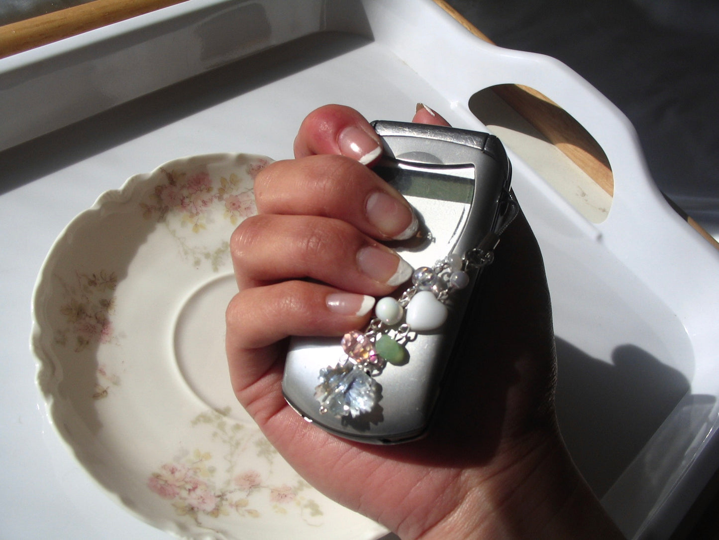 Candied Snowflake Phone Charm