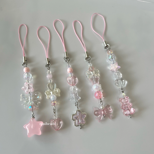Pink Phone Charms