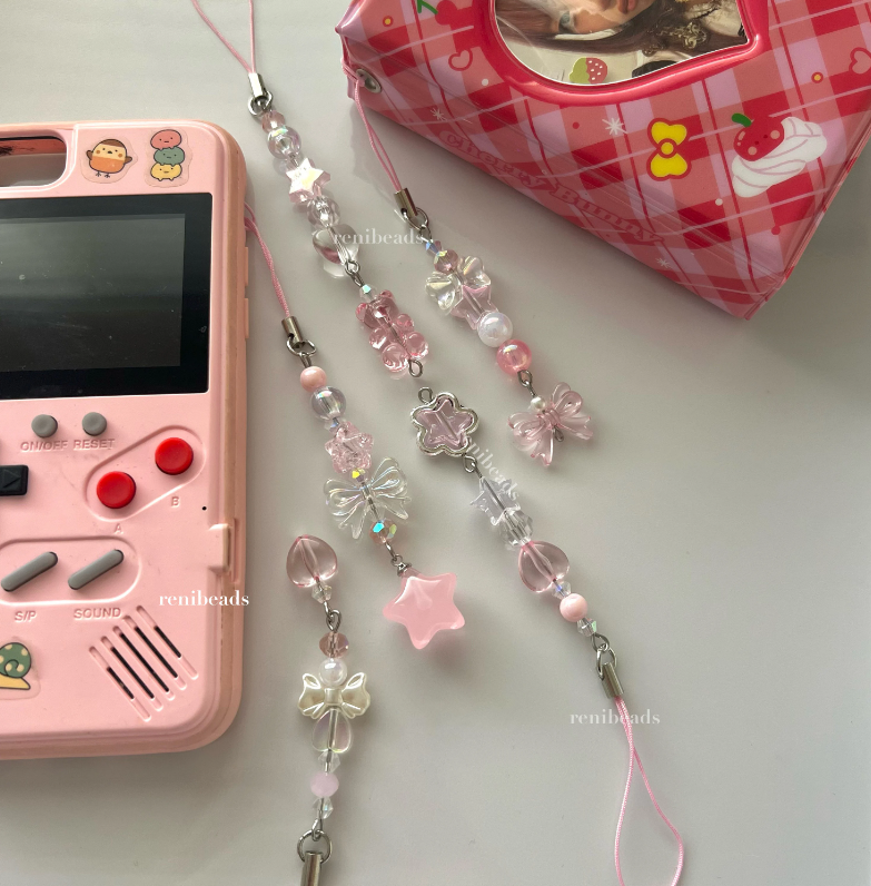 Pink Phone Charms