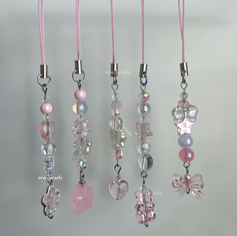 Pink Phone Charms