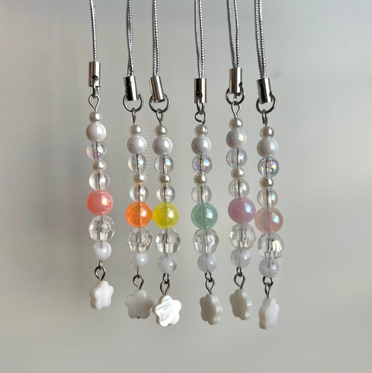 Flower Shell Phone Charms