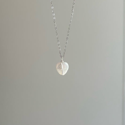 Silver Looped Heart Necklace