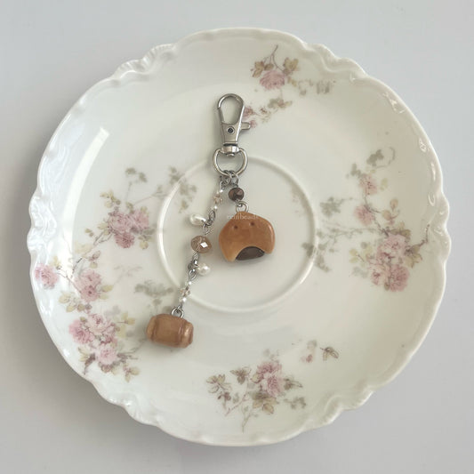 Choco Pie Pastry Keychain