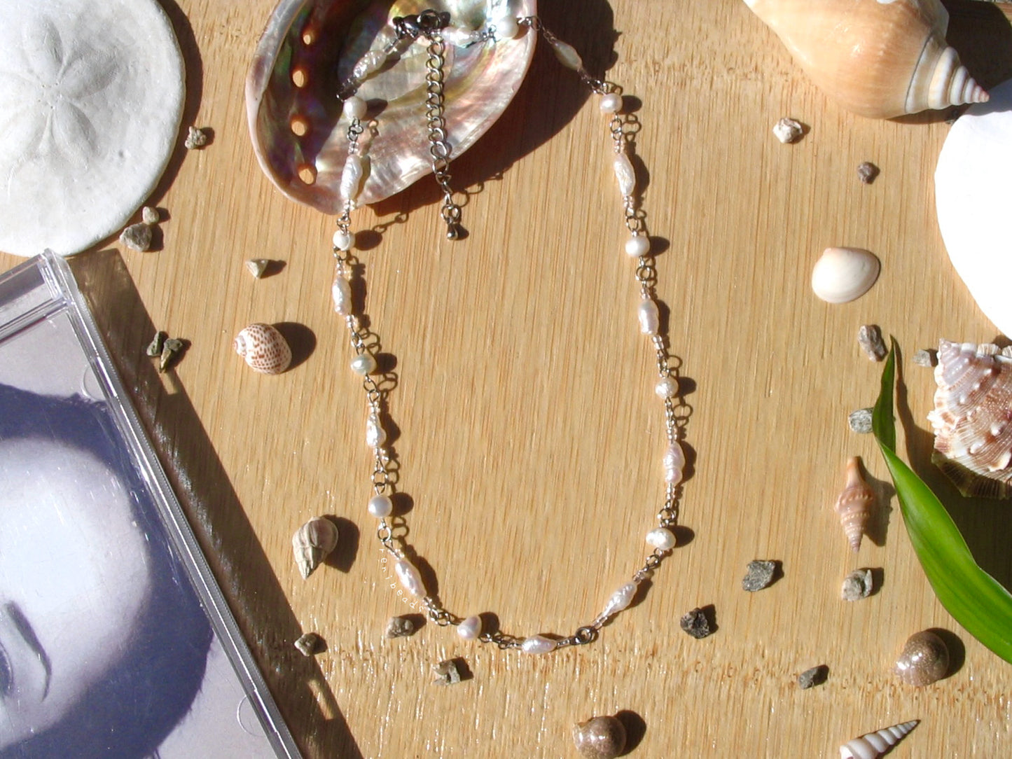 Beaded Pearl Necklace