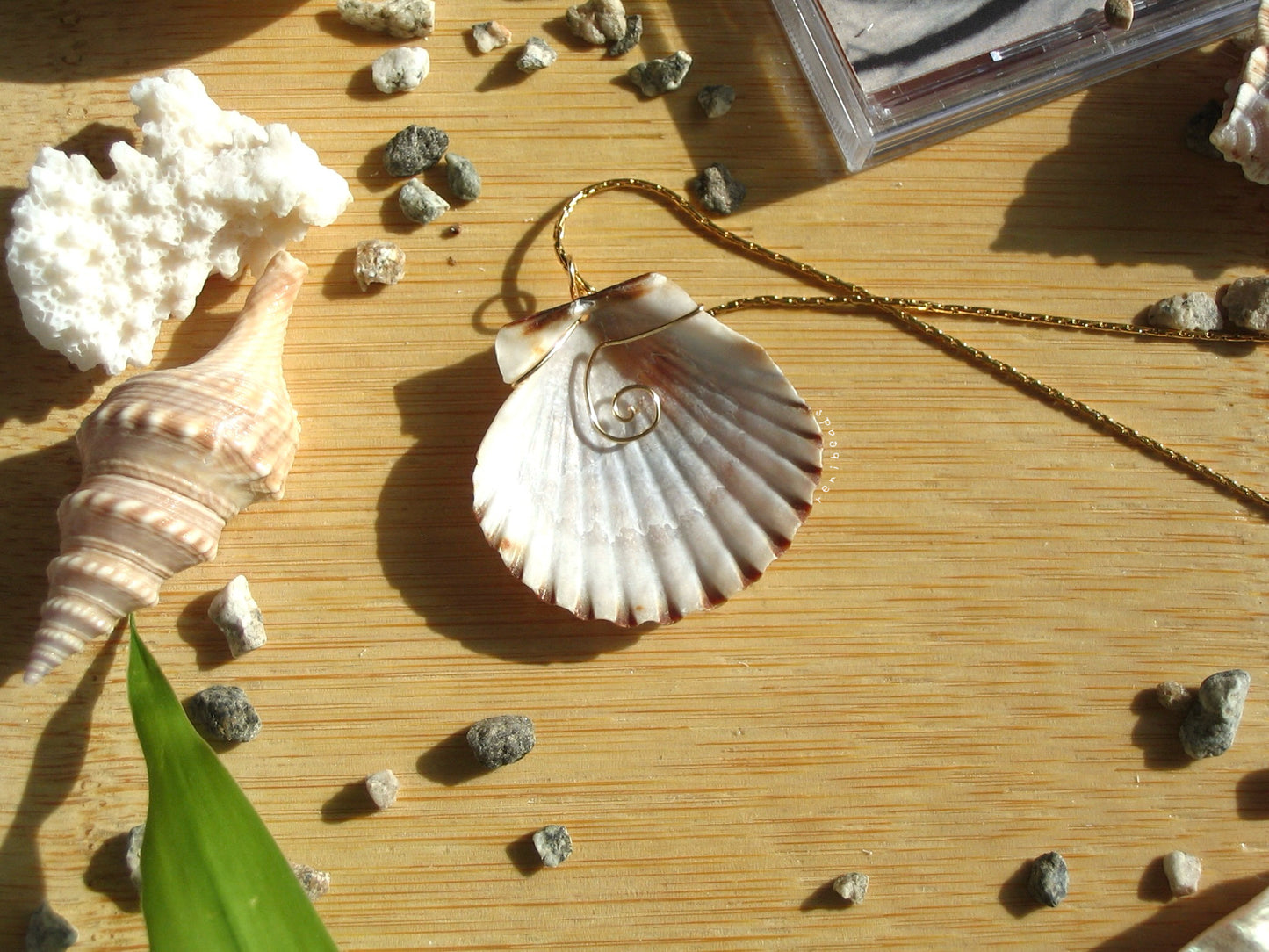 Grey Seashell Necklace