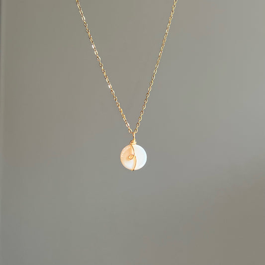 Looped Circle Shell Necklace