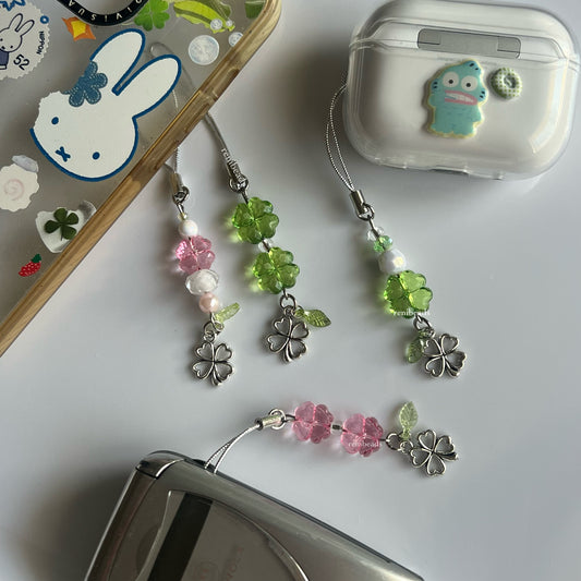 Kawaii Clover Phone Charms