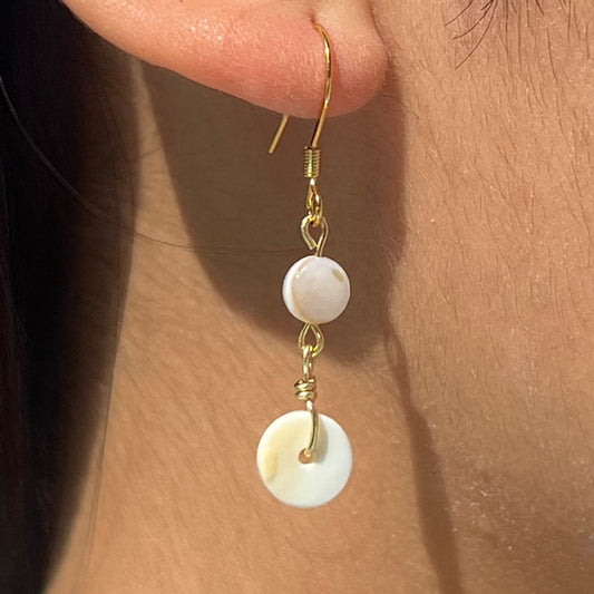Shell Donut Earrings