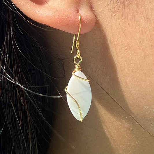 Gold Petal Earrings