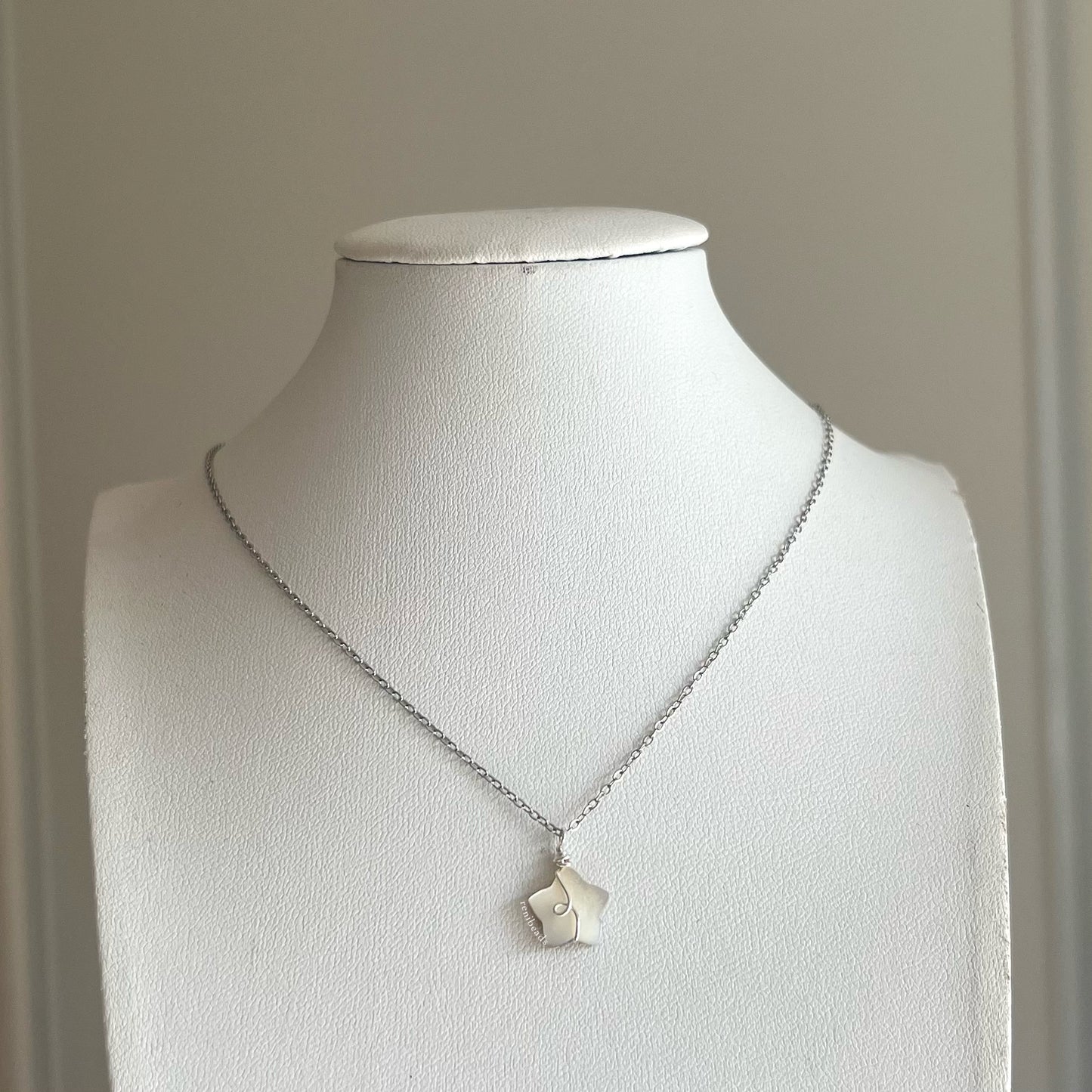 Silver Looped Star Necklace
