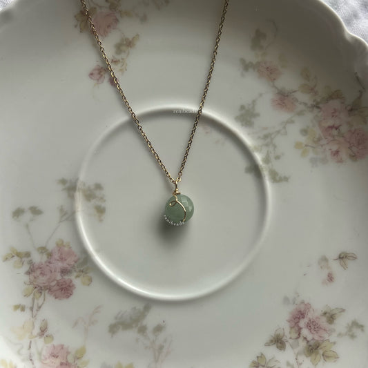 Maru Green Aventurine Circle Bead