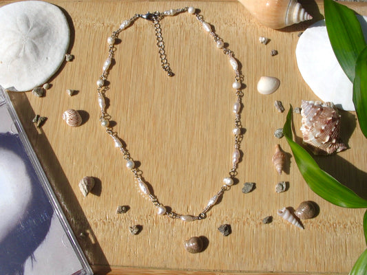 Beaded Pearl Necklace